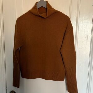 Aritzia Rich Tan Turtleneck Sweater